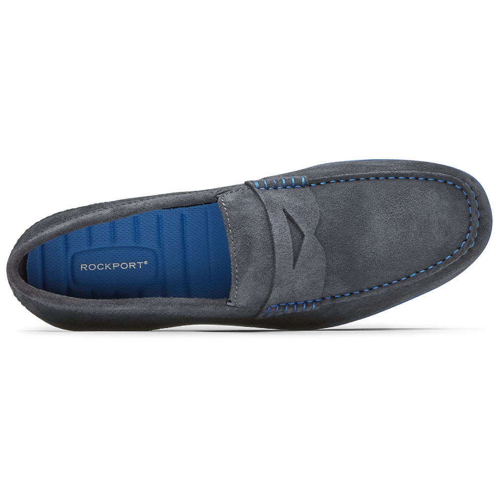 Rockport Slip-On For Mens Dark Grey - Malcom Penny - AZ5706493